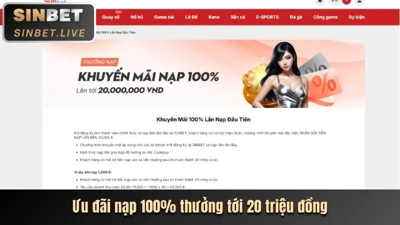 Thưởng chào mừng 100% cho tân thủ f1689 link mới